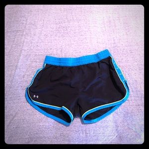 Under Armour semi-fitted running shorts. Size M